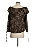 MICHAEL Michael Kors 100% Polyester Brown 3/4 Sleeve Blouse Size S - photo 2