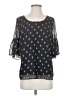 World Market 100% Polyester Blue 3/4 Sleeve Blouse Size S - photo 1