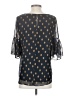 World Market 100% Polyester Blue 3/4 Sleeve Blouse Size S - photo 2