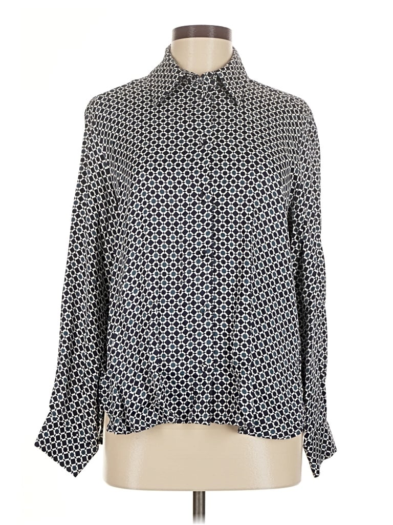 Zara Long Sleeve Blouse In Gray