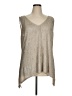 Lane Bryant 100% Polyester Silver Sleeveless Blouse Size 14 - 16 Plus - photo 1