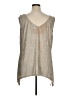 Lane Bryant 100% Polyester Silver Sleeveless Blouse Size 14 - 16 Plus - photo 2