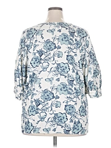 Caslon 3/4 Sleeve Blouse (view 2)