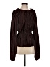 Atlein Collective 100% Polyester Brown Long Sleeve Blouse Size S - photo 1