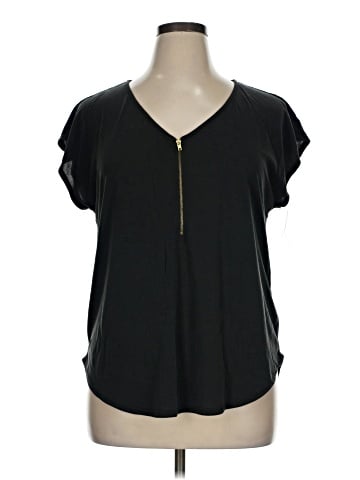 Green Envelope Short Sleeve Top (view 1)