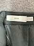 Ichi 100% Polyester Solid Black Faux Leather Skirt Size 34 waist - photo 4
