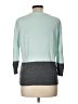 Lands' End Canvas Color Block Teal Pullover Sweater Size L - photo 2