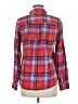 Forever 21 100% Cotton Plaid Red Long Sleeve Button-Down Shirt Size M - photo 2