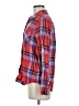 Forever 21 100% Cotton Plaid Red Long Sleeve Button-Down Shirt Size M - photo 5