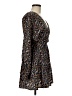 Reset 100% Rayon Print Black Casual Dress Size M - photo 4