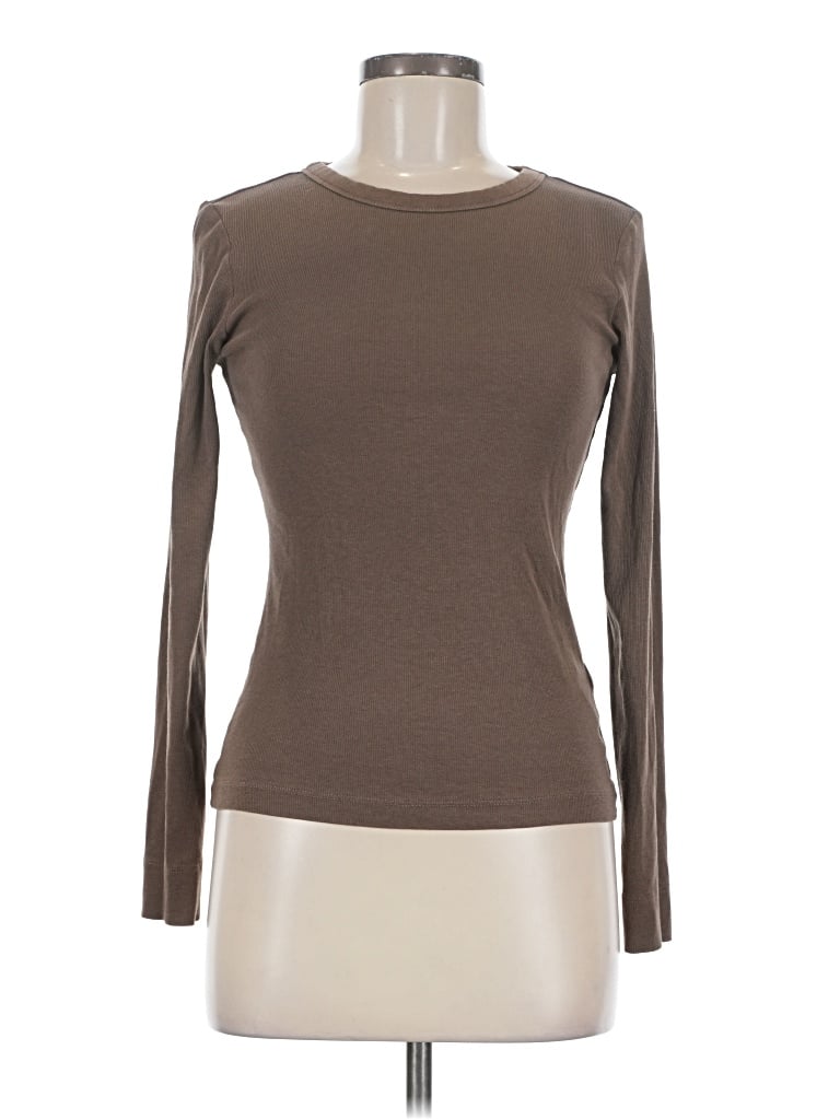 Pre-owned H&m Long Sleeve T-shirt In Brown