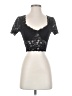 Active USA Black Short Sleeve Top Size S - photo 1