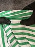 Unbranded Stripes Green Long Sleeve Button-Down Shirt Size XS - photo 7