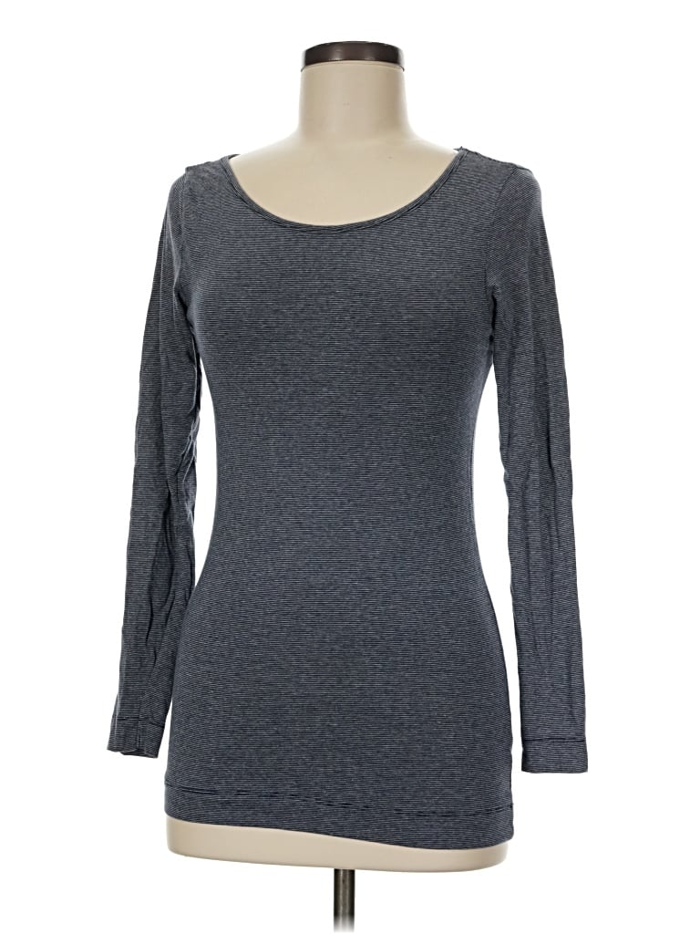 Pre-owned H&m Long Sleeve T-shirt In Gray