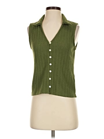 Madewell Crochet-Knit V-Neck Sweater Vest (view 1)
