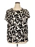 Unbranded Black Short Sleeve Blouse Size 2XL - photo 1