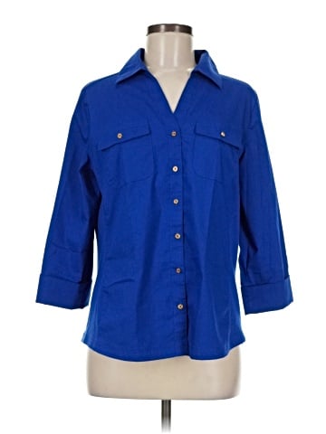 Emily Daniels 3/4 Sleeve Button-Down Shirt (view 1)
