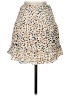 Aqua 100% Polyester Animal Print Ivory Casual Skirt Size XS - photo 2