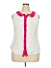 Cato 100% Nylon Pink Sleeveless Button-Down Shirt Size 22 - 24 - photo 1