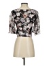 Intermix 100% Silk Gray 3/4 Sleeve Silk Top Size S - photo 2
