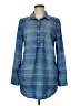 Ruff Hewn 100% Tencel Blue Long Sleeve Blouse Size M - photo 1