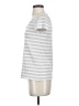 Halogen Stripes Silver Short Sleeve T-Shirt Size S - photo 5