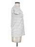 Halogen Stripes Silver Short Sleeve T-Shirt Size S - photo 4