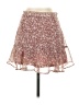 Le Lis 100% Polyester Floral Pink Burgundy Casual Skirt Size S - photo 1