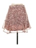 Le Lis 100% Polyester Floral Pink Burgundy Casual Skirt Size S - photo 2