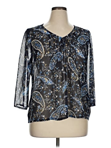 St. John's Bay 3/4 Sleeve Blouse (view 1)