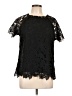 Guest Editor Black Short Sleeve Blouse Size L - photo 1