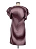 MSGM Stripes Burgundy Red Casual Dress Size MedEstimated - photo 2