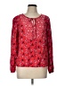 Candie's 100% Rayon Red Long Sleeve Blouse Size L - photo 1