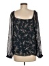 Nine Britton 100% Polyester Black 3/4 Sleeve Blouse Size M - photo 2