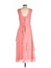 Unbranded 100% Polyester Solid Pink Cocktail Dress Size 6 - photo 2