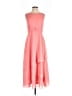 Unbranded 100% Polyester Solid Pink Cocktail Dress Size 6 - photo 1