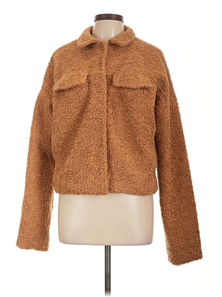Pre-owned &merci Faux Fur Jacket In Brown