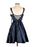 Unbranded 100% Polyester Solid Blue Cocktail Dress Size 2 - photo 2