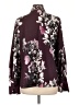 Natori 100% Polyester Floral Burgundy Long Sleeve Blouse Size L - photo 2