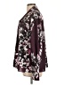 Natori 100% Polyester Floral Burgundy Long Sleeve Blouse Size L - photo 5