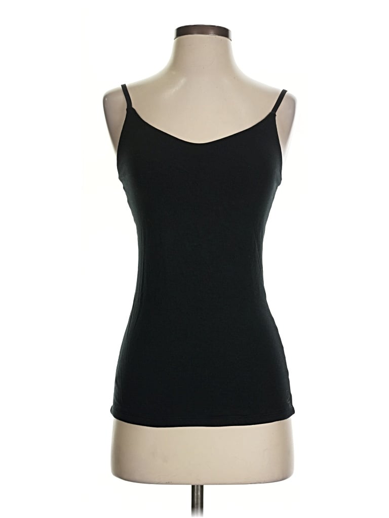 Pre-owned Cuddl Duds Tank Top Black Strapless Neckline Tops
