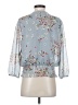 Eclair 100% Polyester Blue 3/4 Sleeve Blouse Size S - photo 2