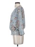Eclair 100% Polyester Blue 3/4 Sleeve Blouse Size S - photo 5