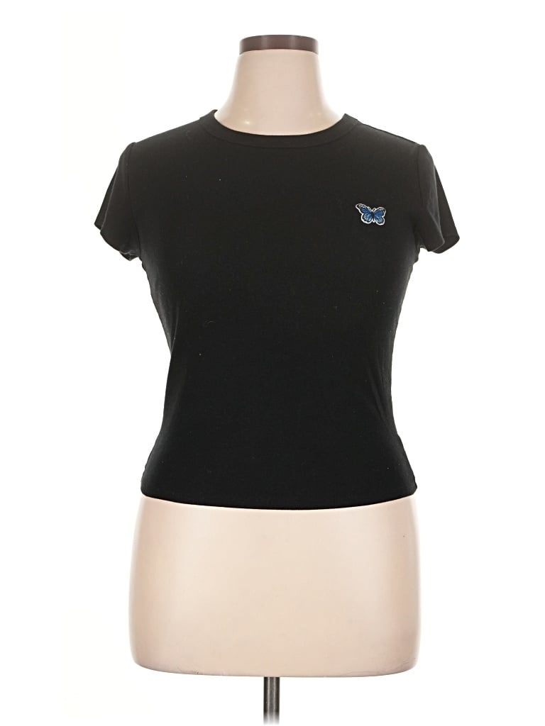 Pre-owned Wild Fable Short Sleeve T-shirt In Black