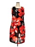 Mlle Gabrielle Print Red Cocktail Dress Size 2X - photo 1