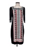 Studio One Graphic Black Casual Dress Size S - photo 1