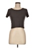 DAZY Brown Short Sleeve Top Size M - photo 1