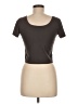 DAZY Brown Short Sleeve Top Size M - photo 2