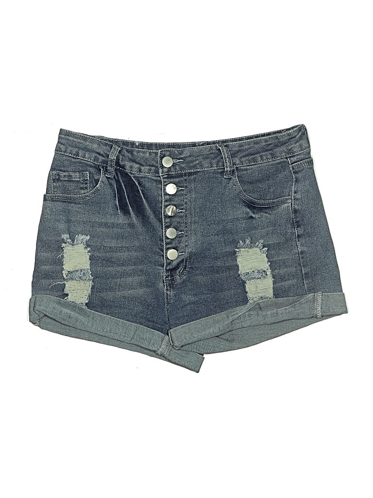 Pre-owned Unbranded Denim Shorts In Blue