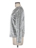 The Paragon 100% Polyester Metallic Silver Long Sleeve T-Shirt Size M - photo 5